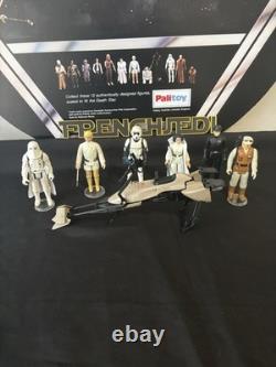 Vintage Star Wars Job Lot Bundle Complete Speeder Bike With X 6 Figures