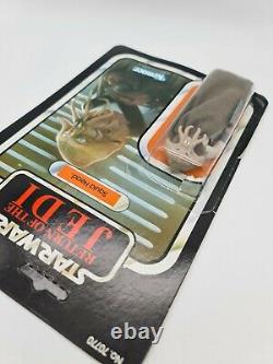 Vintage Star Wars Kenner ROTJ 77 Back Squid Head Unpunched card