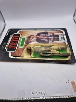 Vintage Star Wars Kenner ROTJ Lando Skiff Guard Disguise 77 Back MOC