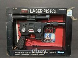 Vintage Star Wars Laser Pistol Han Solo Blaster Kenner 1983 Complete WORKS