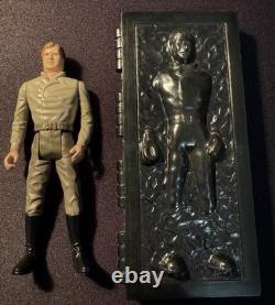 Vintage Star Wars Last 17 Han Solo In Carbonite LFL 1984 Kenner Figure Clean Pnt