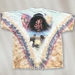 Vintage Star Wars Liquid Blue Mos Eisley Darth Maul Anakin Padme Shirt Sz Large