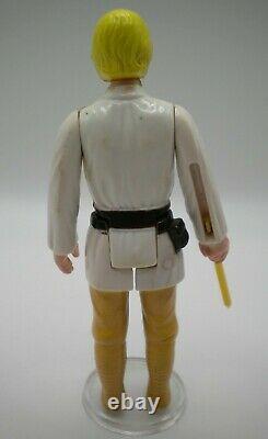 Vintage Star Wars Luke Farmboy Blonde Hair HK 1977 Original saber High Grade