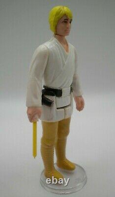 Vintage Star Wars Luke Farmboy Blonde Hair HK 1977 Original saber High Grade