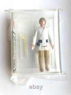 Vintage Star Wars. Luke Farmboy Brown Hair. Fresh Grade UKG 80%, 85% Paint