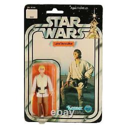 Vintage Star Wars Luke Skywalker (Farmboy) 12 Back MOC