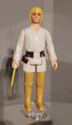 Vintage Star Wars Luke Skywalker Farmboy G. M. F. G. I 1977 Hong-Kong Genuine Saber