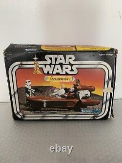 Vintage Star Wars Luke Skywalker Land Speeder 1978 Boxed LP Logo Variant Kenner