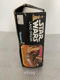 Vintage Star Wars Luke Skywalker Land Speeder 1978 Boxed LP Logo Variant Kenner