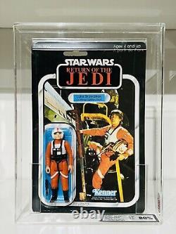 Vintage Star Wars Luke Skywalker X-Wing Pilot Carded Action Figure MOC UKG80 AFA