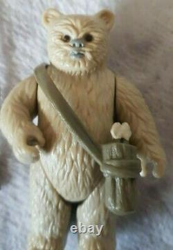 Vintage Star Wars Lumat Last 17 Ewok Figure 100% Original Bow