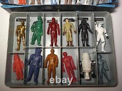 Vintage Star Wars Mexican Bootleg Action Figures Lot with Case