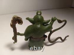 Vintage Star Wars Mexican Bootleg Yoda Action Figure Complete with Cane & Snake