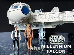 Vintage Star Wars Millennium Falcon Complete Plus Han and Chewbacca Figures
