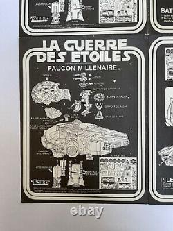 Vintage Star Wars Millennium Falcon Instructions Kenner 1977 Canada Very Rare