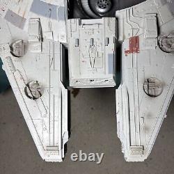 Vintage Star Wars Millennium Falcon and X Wing Fighter Toys