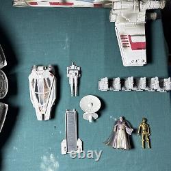 Vintage Star Wars Millennium Falcon and X Wing Fighter Toys