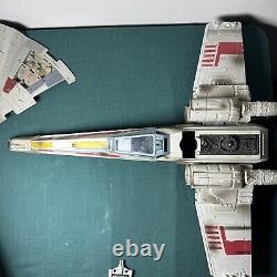 Vintage Star Wars Millennium Falcon and X Wing Fighter Toys