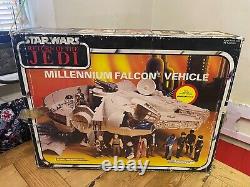 Vintage Star Wars Milllenium Falcon ROTJ Bi-Logo Boxed Palitoy