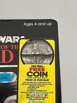 Vintage Star Wars Nien Numb Moc 77 Back Coin Offer Sticker Rotj