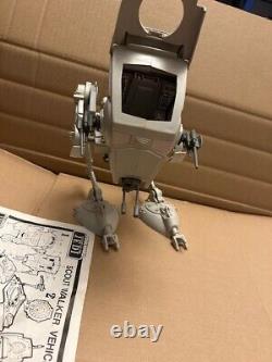 Vintage Star Wars Original 1983 ROTJ AT-ST Scout Walker with box & Instructions