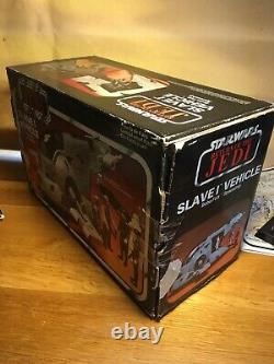 Vintage Star Wars Original 1983 ROTJ Kenner Palitoy Boba Fett's Slave 1 with box