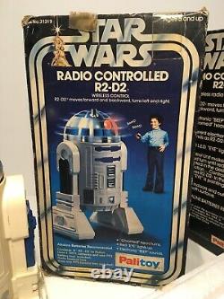 Vintage Star Wars Original Kenner Palitoy 1978 Radio Control R2-D2 with box