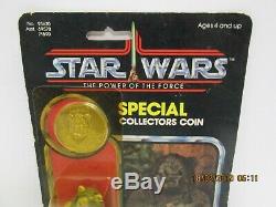 Vintage Star Wars POTF LUMAT LAST 17 Carded Action Figure 92 Back EWOK COIN