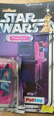 Vintage Star Wars POWER DROID PALITOY 20 BACK CARDED