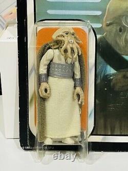 Vintage Star Wars Palitoy 65b Squid Head Carded Figure Moc Double Stemmed Bubble