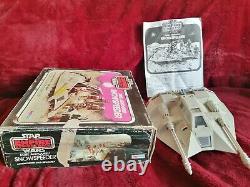 Vintage Star Wars Palitoy Snowspeeder 1980 Empire Boxed Instructions See Details