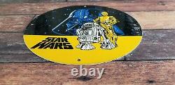 Vintage Star Wars Porcelain Darth Vader Graphic Make An Offer Ad Gas Pump Sign