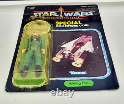 Vintage Star Wars Power Of The Force A-Wing Pilot Last 17 MOC Unpunched