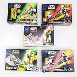 Vintage Star Wars Power of The Force Lot Figures Vehicle Carded Loose Collection