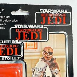 Vintage Star Wars Prune Face Figure Tri-logo Card Carded MOC Palitoy 1984