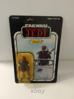 Vintage Star Wars R. O. T. J Weequay Carded Figure By Kenner 1983 NOS