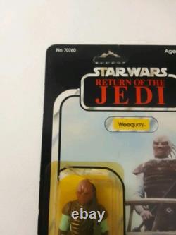 Vintage Star Wars R. O. T. J Weequay Carded Figure By Kenner 1983 NOS