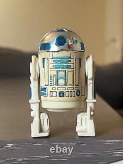 Vintage Star Wars R2-d2 Solid Dome With Working Click Action Figure 1977