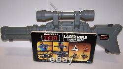 Vintage Star Wars ROTJ Laser Rifle Case withOriginal Box Kenner 1983 NIB