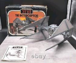 Vintage Star Wars ROTJ Tie Interceptor French Version Kenner Toy Boxed