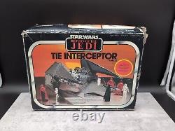 Vintage Star Wars ROTJ Tie Interceptor French Version Kenner Toy Boxed