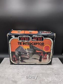 Vintage Star Wars ROTJ Tie Interceptor French Version Kenner Toy Boxed