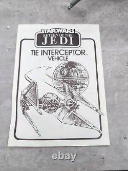 Vintage Star Wars ROTJ Tie Interceptor French Version Kenner Toy Boxed