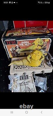 Vintage Star Wars ROTJ Unused Jabba the Hutt playset boxed MIB Complete