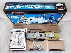 Vintage Star Wars ROTJ Y Wing Fighter All Parts + New Repro Box + Stickers