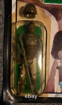 Vintage Star Wars RTJ Lando Skiff 1983 Carded Unpunched 77 Figure Wave