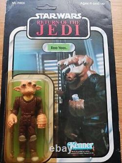 Vintage Star Wars Ree-Yees on Card Kenner ROTJ 77 Back