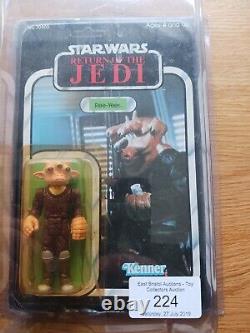 Vintage Star Wars Ree-Yees on Card Kenner ROTJ 77 Back