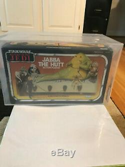 Vintage Star Wars Rotj Jabba The Hutt Playset Misb Kenner Afa 80