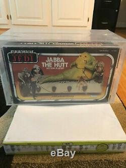 Vintage Star Wars Rotj Jabba The Hutt Playset Misb Kenner Afa 80